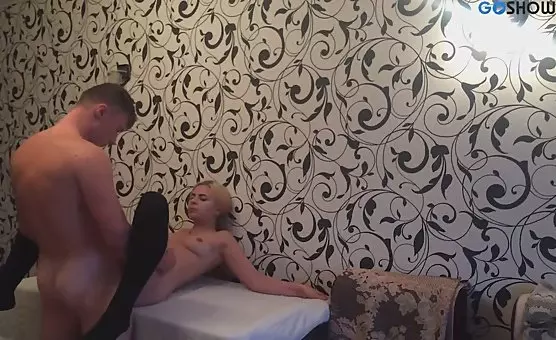 sauna spy - Incredibly Horny Boyfriend and Girlfriend Engaging in Steamy Stockings Fun