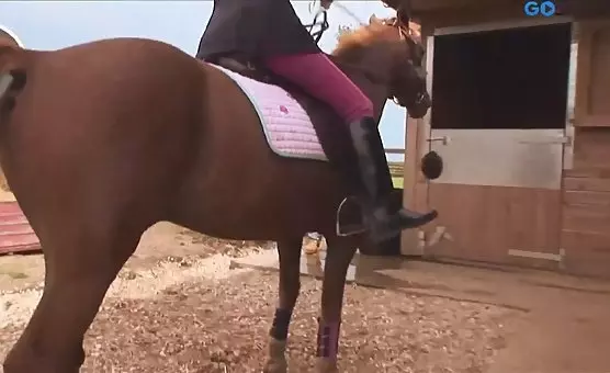 Blonde Couple Getting Fucked in the Barn