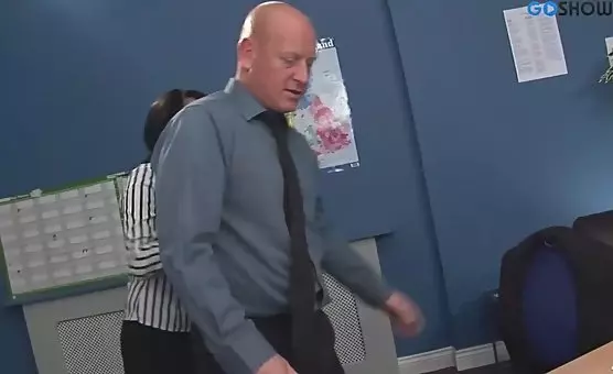 creampied - Bossy Brunette Dominates Office Employee